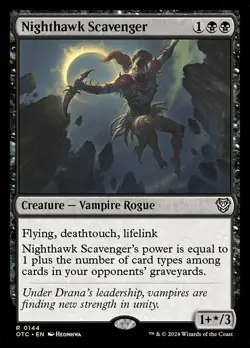 Nighthawk Scavenger NM-Mint Commander: Outlaws of Thunder Junction MTG - Image 1