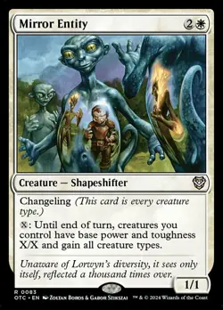 Mirror Entity NM-Mint Commander: Outlaws of Thunder Junction MTG - Image 1