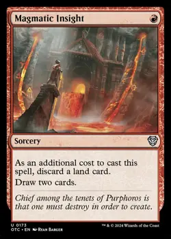 Magmatic Insight NM-Mint Commander: Outlaws of Thunder Junction MTG - Image 1