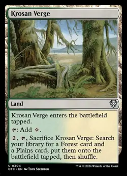 Krosan Verge NM-Mint Commander: Outlaws of Thunder Junction MTG - Image 1