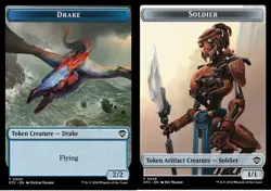 Drake (0005) // Soldier (0026) Double-sided Token NM-Mint Commander: Outlaws of - Image 1