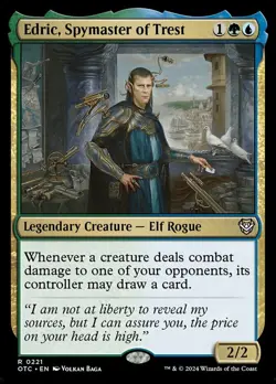 Edric, Spymaster of Trest NM-Mint Commander: Outlaws of Thunder Junction MTG - Image 1