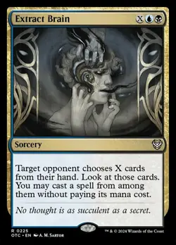 Extract Brain NM-Mint Commander: Outlaws of Thunder Junction MTG - Image 1