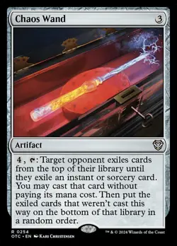 Chaos Wand NM-Mint Commander: Outlaws of Thunder Junction MTG - Image 1