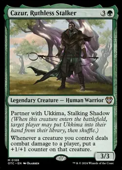 Cazur, Ruthless Stalker NM-Mint Commander: Outlaws of Thunder Junction MTG - Image 1