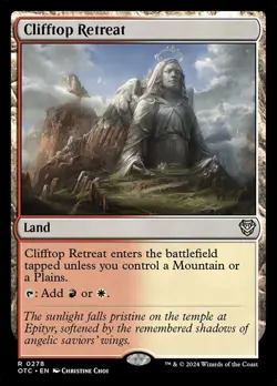 Clifftop Retreat NM-Mint Commander: Outlaws of Thunder Junction MTG - Image 1