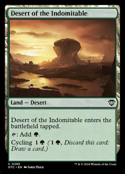 Desert of the Indomitable NM-Mint Commander: Outlaws of Thunder Junction MTG - Image 1