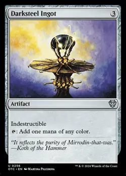 Darksteel Ingot NM-Mint Commander: Outlaws of Thunder Junction MTG - Image 1