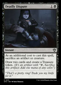 Deadly Dispute NM-Mint Commander: Outlaws of Thunder Junction MTG - Image 1