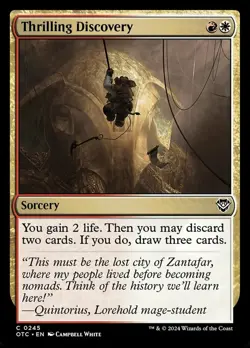Thrilling Discovery NM-Mint Commander: Outlaws of Thunder Junction MTG - Image 1