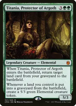 Titania, Protector of Argoth NM-Mint Commander: Outlaws of Thunder Junction MTG - Image 1