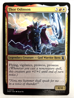 MTG Marvel Super Heroes 0234 Thor Odinson Uncommon - Image 1