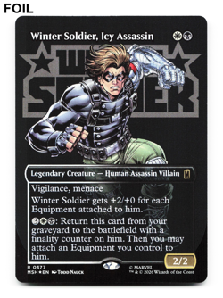 Winter Soldier, Icy Assassin (Borderless) - FOIL - [Marvel Super Heroes] MSH MTG - Image 1