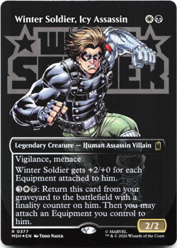 Winter Soldier, Icy Assassin (Borderless) - FOIL - [Marvel Super Heroes] MSH MTG - Image 3