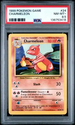 1999 POKEMON GAME #24 CHARMELEON PSA 8.5 - Image 1