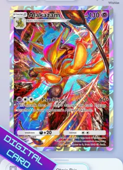 Alakazam Full Art Genetic Apex Pokemon TCG Pocket 1 Star ⭐ (English) - Image 1