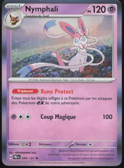 Carte Pokemon Nymphali 040/131 Holo Evolutions Prismatiques Francais - Image 1