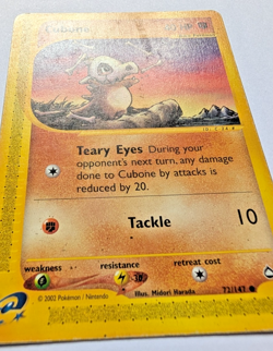 Cubone 72/147 - Aquapolis E Series 2002- Non Holo Pokemon Card (MP) [A2] - Image 2