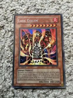 Yu-Gi-Oh! TCG Lava Golem PGD-107 Pharaonic Guardian 1st Edition MP - Image 1