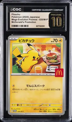 2025 POKEMON JPN MEGA EVOLUTION MCDONALD'S PROMO CGC 10 PRISTINE - Image 1