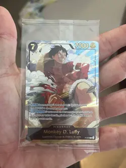 CARTE ONE PIECE -P-075 MONKEY.D.LUFFY JAPAN EXPO 2026 PROMO GOLD FOIL FR - Image 1