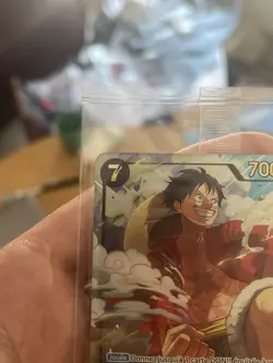 CARTE ONE PIECE -P-075 MONKEY.D.LUFFY JAPAN EXPO 2026 PROMO GOLD FOIL FR - Image 2
