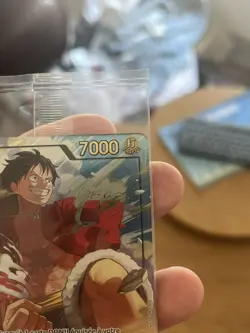 CARTE ONE PIECE -P-075 MONKEY.D.LUFFY JAPAN EXPO 2026 PROMO GOLD FOIL FR - Image 3