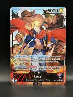 One Piece TCG OP15-002 Lucy Alt Art Leader Adventure on KAMI's Island English - Image 1