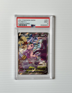 Mew V 251/264 Full Art - 2021 S&S Fusion Strike PSA 9 Graded Pokemon Card - Image 1