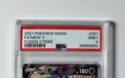 Mew V 251/264 Full Art - 2021 S&S Fusion Strike PSA 9 Graded Pokemon Card - Image 3