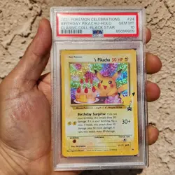 2021 Pokemon Celebrations Birthday Pikachu PSA 10 - Image 1