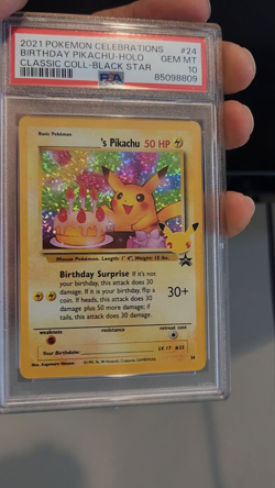 2021 Pokemon Celebrations Birthday Pikachu PSA 10 - Image 2