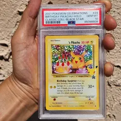 2021 Pokemon Celebrations Birthday Pikachu PSA 10 - Image 1