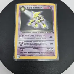 Pokemon Dark Alakazam TCG 1st Edition Holo Rare Card 1/82 NM In Sleeve - Image 5