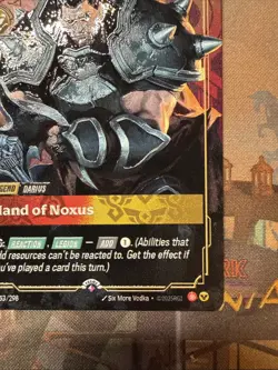 Riftbound METAL Card – Darius Hand Of Noxus- Prize Wall Exclusive - Image 4