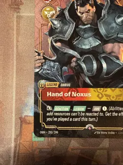 Riftbound METAL Card – Darius Hand Of Noxus- Prize Wall Exclusive - Image 5