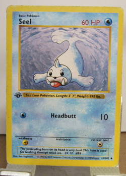 Pokemon Cards Seel 41/102 1st Edition Base Set Shadowless - Image 1