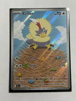 Rufflet 154/086 SV: Black Bolt Illustration Rare Pokemon Card - Image 1