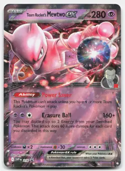 Team Rocket's Mewtwo ex - 216 SV: Promo Cards Pokemon TCG Promo Holo NM - Image 1
