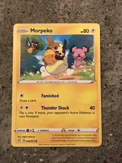 Pokemon Trading Card Free Ship (CA) Lightning Type NM Morpeko 36/72 - Image 1