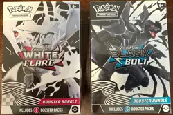 Pokemon Black Bolt and White Flare Booster Bundle Set of 2 Sealed New IN HAND - Image 1