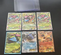 Pokemon Card Lot 6 - Charizard, Blastoise, Venusaur (XY Promos) & Mega Venasaur - Image 1