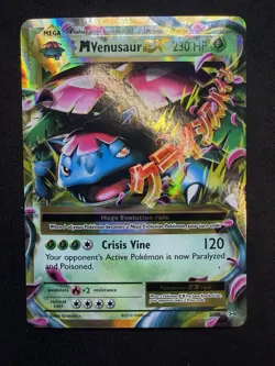 Pokemon TCG XY Mega EX Holo 3-Card Lot: M Blastoise/Venusaur/Charizard - Image 4