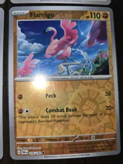 4 Flamigo Pokemon Cards 2 Reverse Holos NM - Image 3