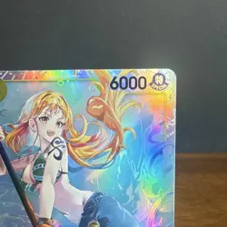 Bandai One Piece Card Game Nami SR* Special Holo 6000 Power Cost 5 EB03-053 - Image 2