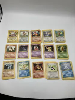 Vintage Pokemon Base Set WOTC Lot 856 Cards - No Holos - Image 1