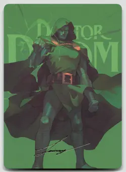 Doctor Doom Art Card (Gold-Stamped Signature) 24 AAMSH MTG TCG NM - Image 1