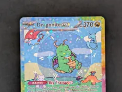 BUBBLE SHINY DRAGONITE EX POKEMON CARD * FAN ART * MEW FRIENDS Paldean 232/091 - Image 2