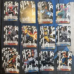 Lot of 100+ Weiss Schwarz Marvel Bulk Trading Cards Japanese 1 Holo Blackwidow - Image 3