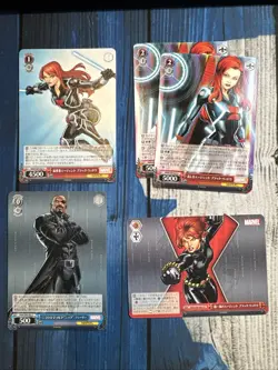 Lot of 100+ Weiss Schwarz Marvel Bulk Trading Cards Japanese 1 Holo Blackwidow - Image 5